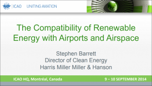 renewable energy, ICAO, compatibility with airports, compatibility with airspace, hmmh, presentation