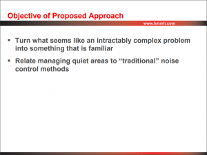 quiet areas, identifying quiet areas, improving quiet areas, preserving quiet areas, NoiseCon 2013, HMMH Presentation