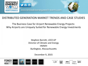 renewable energy, renewable energy business, airport finance, airport renewable energy, hmmh, presentation