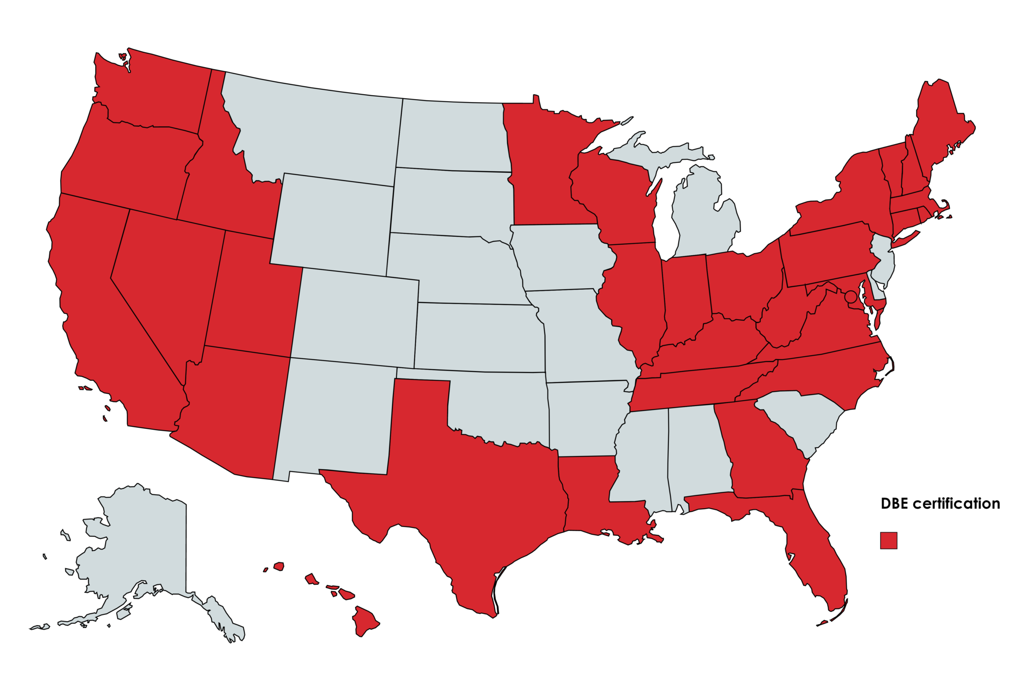 HMMH DBE Certifications Map